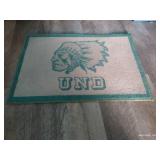 Vintage Fighting Sioux Rug