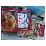 (2) Totes Cook Books & Home Magazines