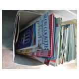 (2) Totes Cook Books & Home Magazines