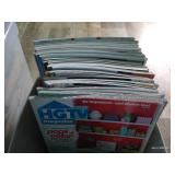 (2) Totes Cook Books & Home Magazines