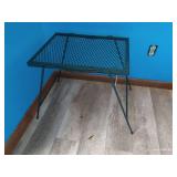 Metal Table & Basket Rack