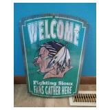 Fighting Sioux Wooden Sign - New