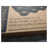 Pampered Chef Stoneware Muffin Pan
