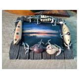 Fish Themed Lot - Tackle Cases & Decor