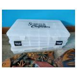 Fish Themed Lot - Tackle Cases & Decor
