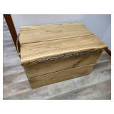 Rustic Live Edge Cedar Storage Bench