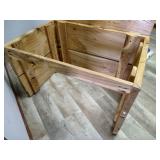 Rustic Live Edge Cedar Storage Bench