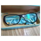 Beautiful Tiffany Glasses With Original Case & Cleaning Cloth