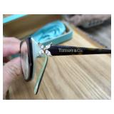 Beautiful Tiffany Glasses With Original Case & Cleaning Cloth