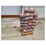 Schooner Made From Budweiser Cans