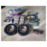 Large Mixed NASCAR Lot - Electronic Game, Ash Trays, Etc