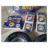 Large Mixed NASCAR Lot - Electronic Game, Ash Trays, Etc