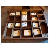 Shadow Box With (14) Crafting Music Boxes