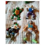 Large Vintage TMNT Lot With (4) Vehicles, Bebop, Rocksteady, Etc - AWESOME Lot!