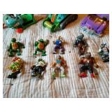 Large Vintage TMNT Lot With (4) Vehicles, Bebop, Rocksteady, Etc - AWESOME Lot!