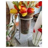 Large Pretty Decor Lot - Vases, Mirror, Etc