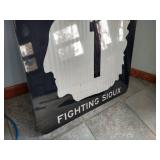 Large Metal Highway "Fighting Sioux" Sign