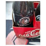 Fighting Sioux Rug & (6) Unopened Sioux Coke Bottles