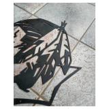 Laser Cut Fighting Sioux Metal Sign