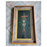 Hand Painted Framed Fighting Sioux Art - 28" x 16"