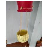 Hanging Ceramic Balloon/Clown Lamp