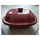 Pampered Chef Cranberry Covered Stoneware Baker