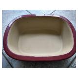 Pampered Chef Cranberry Covered Stoneware Baker