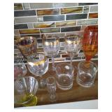 Large Goblet & Glass Lot