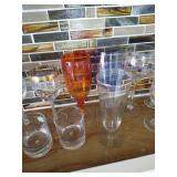 Large Goblet & Glass Lot
