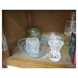 (2) Shelves of Glassware