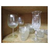 (2) Shelves of Glassware