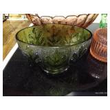 Lot of Beautiful Colored Glass Dishes