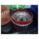 Lot of Beautiful Colored Glass Dishes