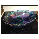 (2) Beautiful Carnival Glass Pieces