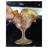 (2) Beautiful Carnival Glass Pieces