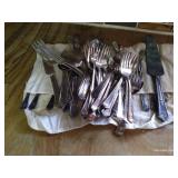 Large Lot of Silverplate Flatware