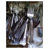 Large Lot of Silverplate Flatware