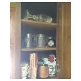 (3) Shelves of Misc Drinkware