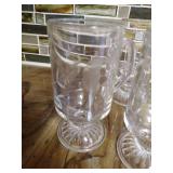 (7) Pieces of Beautiful Etched Glassware