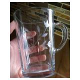 (7) Pieces of Beautiful Etched Glassware