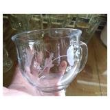 (7) Pieces of Beautiful Etched Glassware