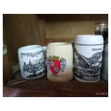 Mini Shot Glass Lot - Mostly German Mugs