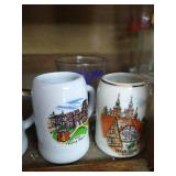 Mini Shot Glass Lot - Mostly German Mugs