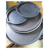 Pizza Pans & Pampered Chef Mixing Bowl Lids
