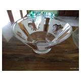 (2) Beautiful Glass Bowls - Vintage Fleur de Lis