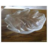 (2) Beautiful Glass Bowls - Vintage Fleur de Lis