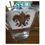(2) Beautiful Glass Bowls - Vintage Fleur de Lis