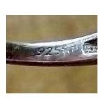 Pretty Sterling Silver Ring - Possibly Purple Turquoise