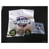 UND Sioux Lot - Hockey Pucks & Frozen Faceoff Hanky