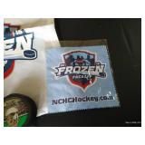 UND Sioux Lot - Hockey Pucks & Frozen Faceoff Hanky